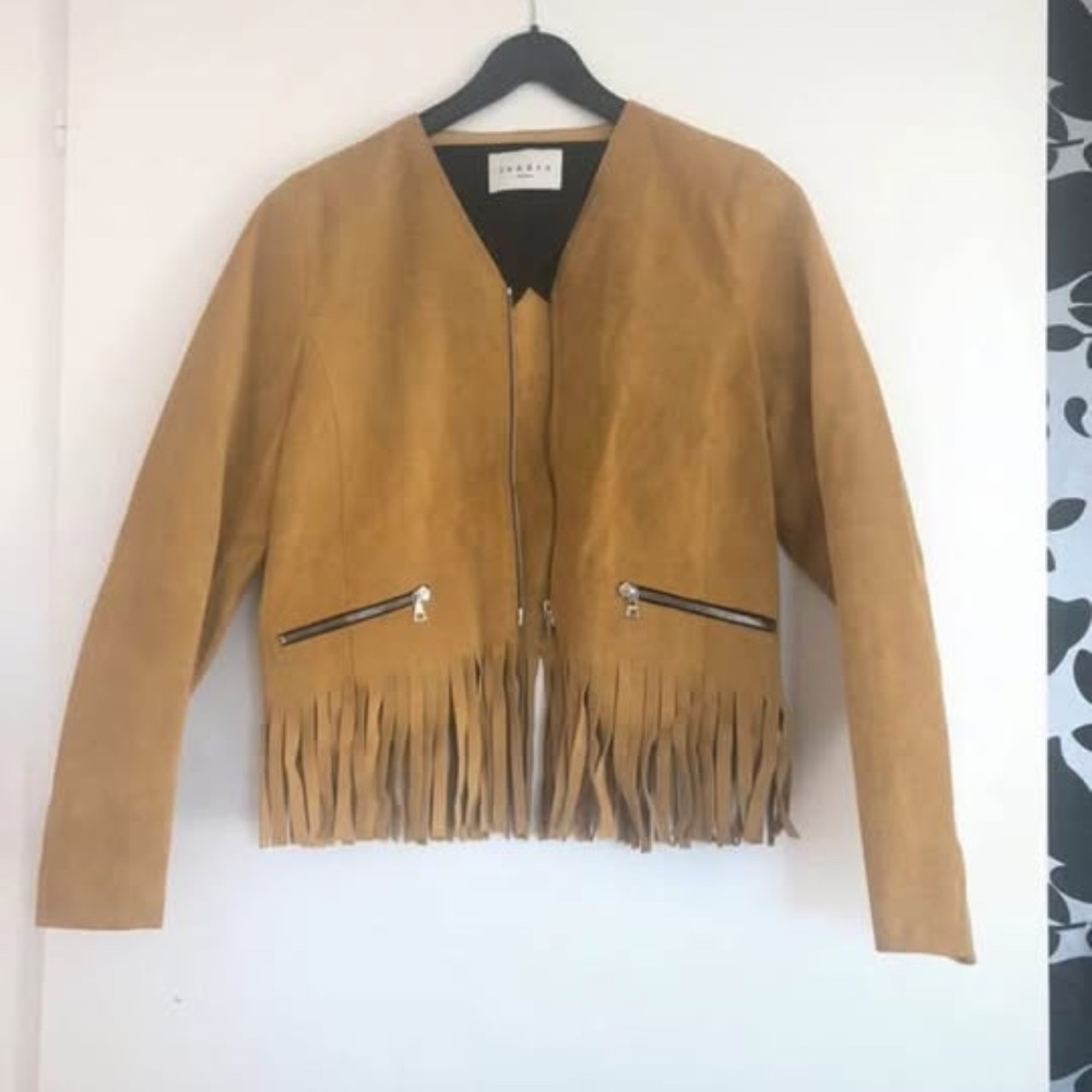 Leather jacket Sandro size 1=S